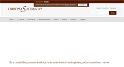 Desktop Screenshot of libreriasalimbeni.com